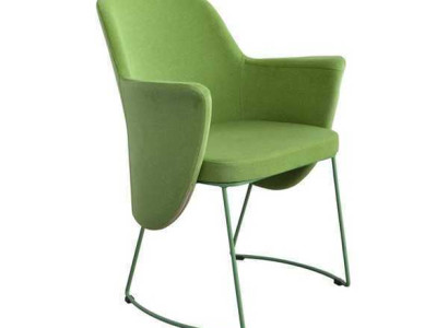 Dining room chair Chair Kitchen Chair Armchair Seater Fabric Modern Wood Green new
